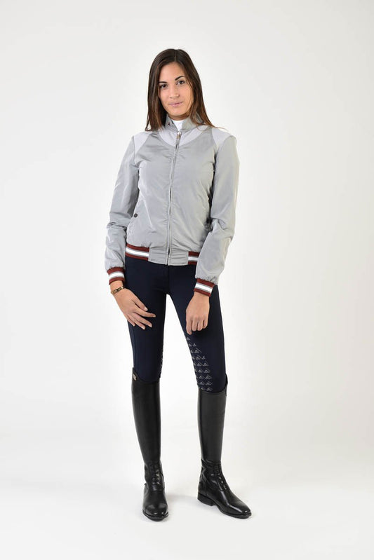 Ladies bomber | lady bomber | model LUCY | clothing | Makebe | equestrian | leisure time | grey