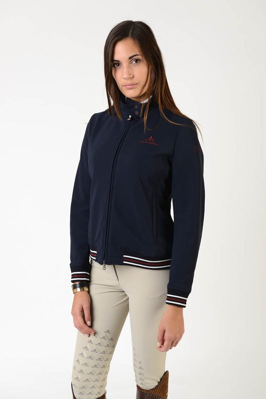 Ladies bomber | lady bomber | model ELENA | clothing | Makebe | equestrian | leisure time | blue 